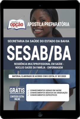 Apostila SESAB-BA em PDF - Residência Multiprofissional em Saúde - Núcleo Saúde da Família (Enfermagem)