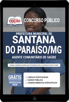 Apostila Prefeitura de Santana do Paraíso - MG em PDF - Agente Comunitário de Saúde