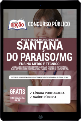 Apostila Prefeitura de Santana do Paraíso - MG em PDF - Ensino Médio e Técnico