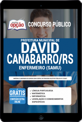 Apostila Prefeitura de David Canabarro - RS em PDF - Enfermeiro (SAMU)