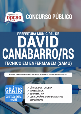 Apostila Prefeitura de David Canabarro - RS - Técnico em Enfermagem (SAMU)