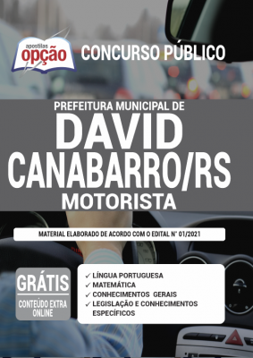 Apostila Prefeitura de David Canabarro - RS - Motorista