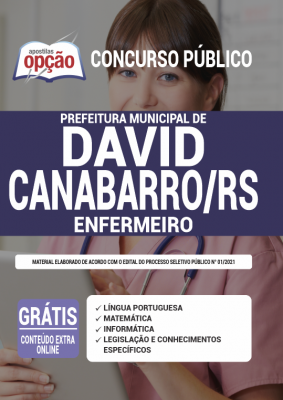 Apostila Prefeitura de David Canabarro - RS - Enfermeiro