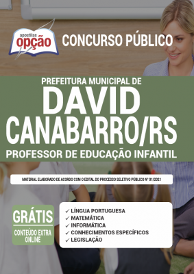 Apostila Prefeitura de David Canabarro - RS - Professor de Educação Infantil