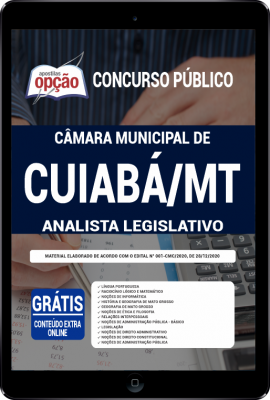 Apostila Câmara de Cuiabá - MT em PDF - Analista Legislativo