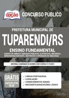 Apostila Prefeitura de Tuparendi - RS - Ensino Fundamental