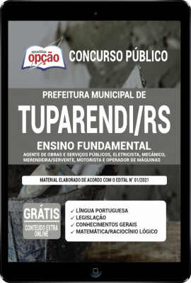 Apostila Prefeitura de Tuparendi - RS em PDF - Ensino Fundamental