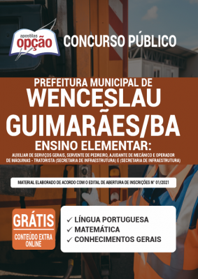 Apostila Prefeitura de Wenceslau Guimarães - BA - Ensino Elementar