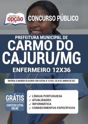 Apostila Prefeitura de Carmo do Cajuru - MG - Enfermeiro 12X36