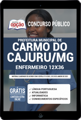 Apostila Prefeitura de Carmo do Cajuru - MG em PDF - Enfermeiro 12X36