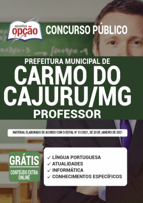 Apostila Prefeitura de Carmo do Cajuru - MG - Professor