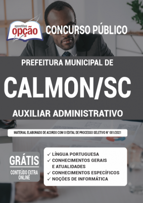 Apostila Prefeitura de Calmon - SC - Auxiliar Administrativo