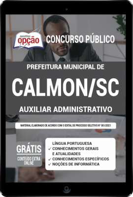 Apostila Prefeitura de Calmon - SC em PDF - Auxiliar Administrativo