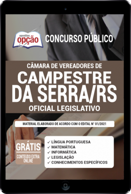 Apostila Câmara de Campestre da Serra - RS em PDF - Oficial Legislativo