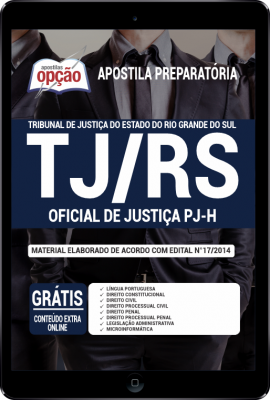 Apostila TJ-RS em PDF - Oficial de Justiça PJ-H