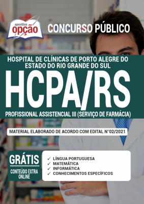 Apostila HCPA-RS - Profissional Assistencial III (Serviço de Farmácia)