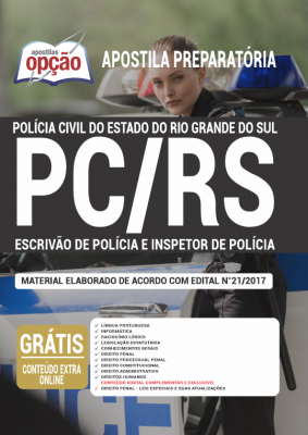 Apostila PC-RS - Escrivão de Polícia e Inspetor de Polícia