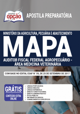 Apostila MAPA - Auditor Fiscal Federal Agropecuário – área Medicina Veterinária