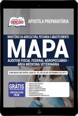 Apostila MAPA em PDF - Auditor Fiscal Federal Agropecuário – área Medicina Veterinária