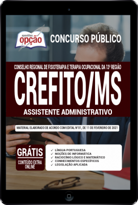 Apostila CREFITO-MS em PDF - Assistente Administrativo