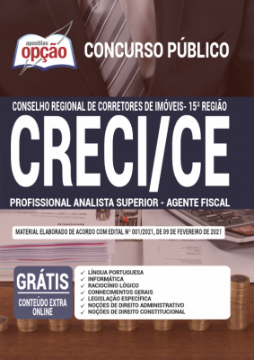 Apostila CRECI-CE- Profissional Analista Superior - Agente Fiscal
