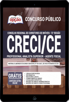 Apostila CRECI-CE em PDF - Profissional Analista Superior - Agente Fiscal