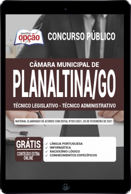 Apostila Câmara de Planaltina - GO em PDF - Técnico Legislativo - Técnico Administrativo