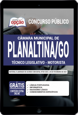 Apostila Câmara de Planaltina - GO em PDF - Técnico Legislativo - Motorista