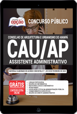 Apostila CAU-AP em PDF - Assistente Administrativo