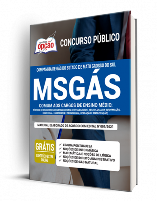 Apostila MSGÁS - Comum aos Cargos de Ensino Médio: Técnico de Processos Organizacionais (Contabilidade, Tecnologia da Informação, Comercial, Engenharia e Tecnologia, Operação e Manutenção)