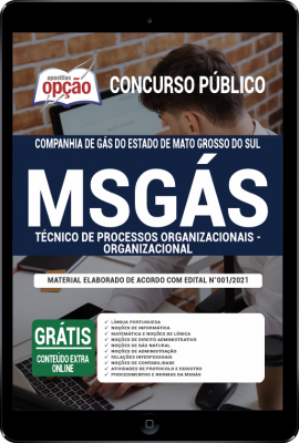 Apostila MSGAS em PDF - Técnico de Processos Organizacionais – Organizacional