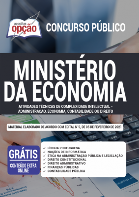 Apostila Ministério da Economia - Atividades Técnicas de Complexidade Intelectual - Administração, Economia, Contabilidade ou Direito