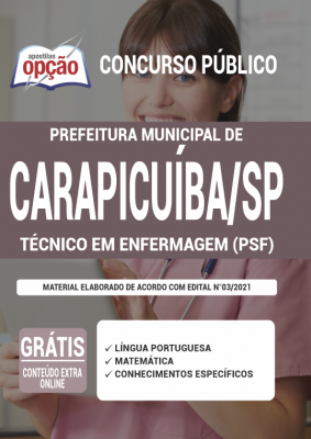 Apostila Prefeitura Carapicuíba-SP - Técnico de Enfermagem (PSF)