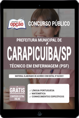 Apostila Prefeitura Carapicuíba-SP em PDF - Técnico de Enfermagem (PSF)