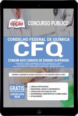Apostila CFQ em PDF - Comum aos Cargos de Ensino Superior