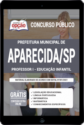 Apostila Prefeitura de Aparecida-SP em PDF - Professor I – Educação Infantil