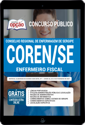 Apostila COREN-SE em PDF - Enfermeiro Fiscal