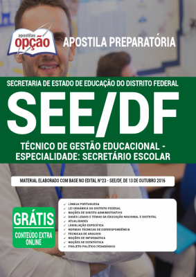 Apostila SEE-DF - Técnico de Gestão Educacional – Especialidade: Secretário Escolar