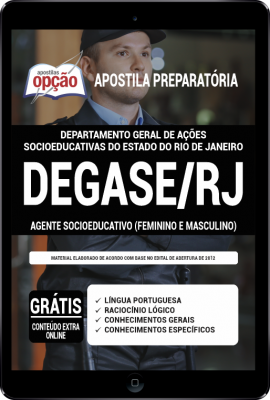 Apostila DEGASE-RJ em PDF - Agente Socioeducativo (Feminino e Masculino)