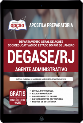 Apostila DEGASE-RJ em PDF - Agente Administrativo