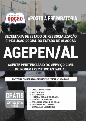 Apostila AGENPEN-AL - Agente Penitenciário do Serviço Civil do Poder Executivo Estadual