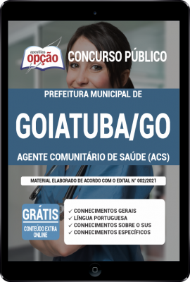 Apostila Prefeitura de Goiatuba - GO em PDF - Agente Comunitário de Saúde (ACS)
