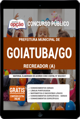 Apostila Prefeitura de Goiatuba - GO em PDF - Recreador(a)