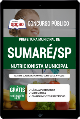 Apostila Prefeitura de Sumaré - SP em PDF - Nutricionista Municipal