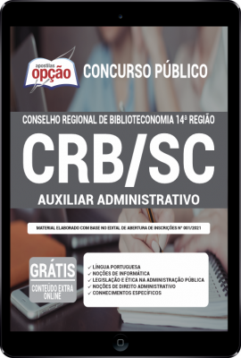 Apostila CRB-SC em PDF - Auxiliar Administrativo