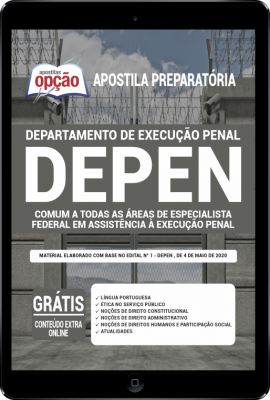 Apostila DEPEN em PDF - Comum a Todas as Áreas de Especialista Federal em Assistência à Execução Penal