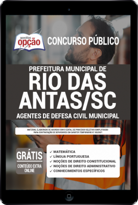 Apostila Prefeitura Rio das Antas - SC em PDF - Agentes de Defesa Civil Municipal