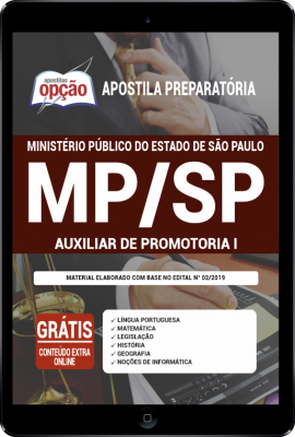 Apostila MP-SP em PDF - Auxiliar de Promotoria I