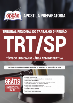 Apostila TRT-SP - Técnico Judiciário – Área Administrativa