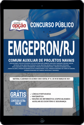 Apostila EMGEPRON-RJ em PDF - Comum Auxiliar de Projetos Navais